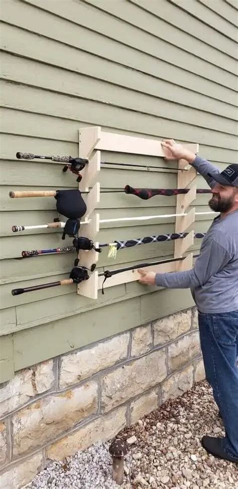 34 Diy Fishing Rod Holder Plans Handy Keen