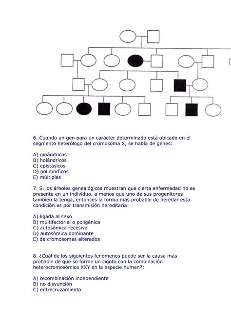 Problemas árboles genealógicos PDF