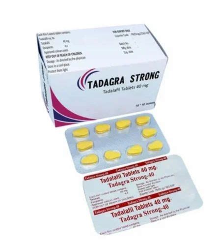 TADAGRA STRONG TADALAFIL 40MG TABLET At Rs 45 Stripe New Delhi ID