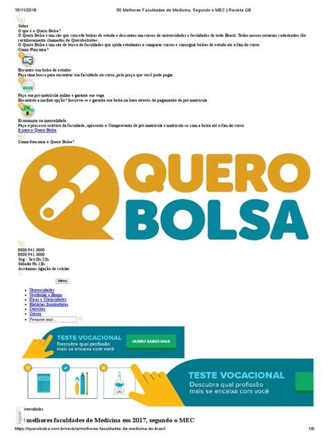 Melhores Faculdades De Medicina - 50 Melhores Faculdades de Medicina, Segundo o MEC - Enade2015 | PDF ...