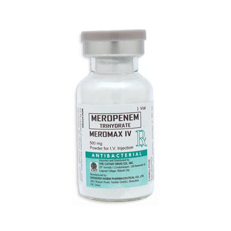 Meromax Meropenem Trihydrate Mg Powder For Iv Injection S Price In