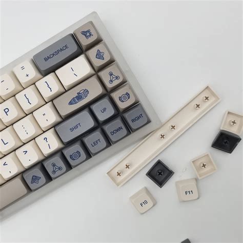 GTSP XDA Profile Keycaps 125 Retro PBT Key Cap Cover Set Dye