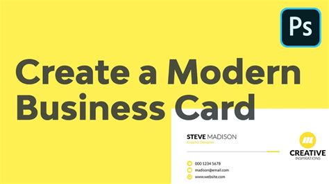 How To Create A Modern Business Card Using Adobe Photoshop Envato Tuts