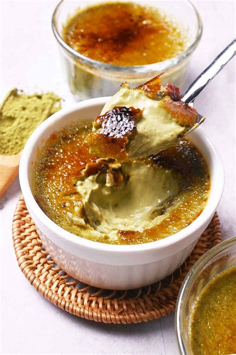 Matcha Creme Brulee Jaja Bakes