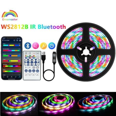 Bande Led Ws Ir Bluetooth M Full Set Bande Lumineuse Led Rgb