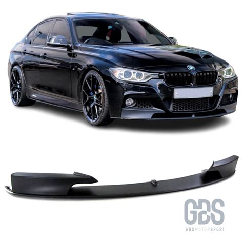 Lame M Performance Pour Pare Choc Avant BMW F30 F31 Noir Mate Bmw