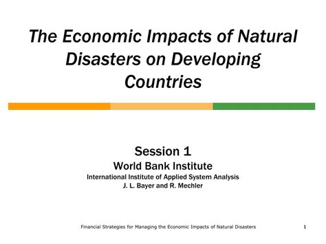 Ppt The Economic Impacts Of Natural Disasters On Developing Countries