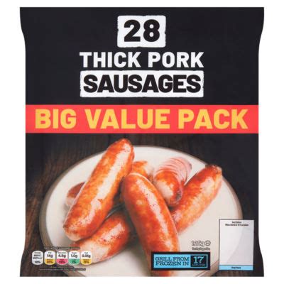 ASDA Thick Pork Sausages HelloSupermarket