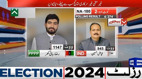 NA 180 4 Polling Station Results Ppp Umeedwar Agay Election 2024