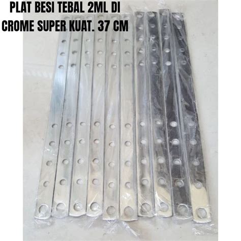 Jual PLAT BESI KROME TEBAL SERBAGUNA BREKET PLAT BOLONG BESI BUAT APA