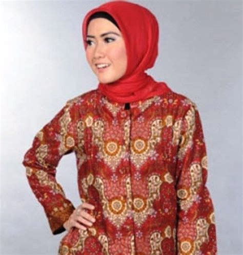 Model Baju Batik Atasan Anak Perempuan Modern Atasan Tunik Model Baju