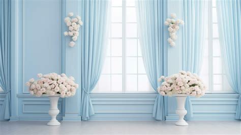 Sapphire Dreams Wedding Background, generative AI 33053926 Stock Photo ...