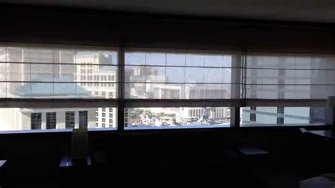 Vdara Deluxe Suite Motorized Shades Youtube