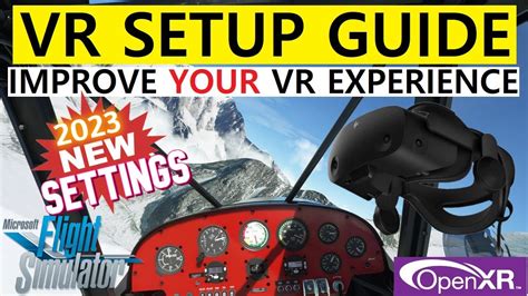 MSFS BEST VR SETTINGS GUIDE 2023 HP REVERB G2 SET And FORGET RTX