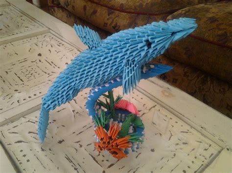 D Origami Dolphin By Camelliawolf On Deviantart