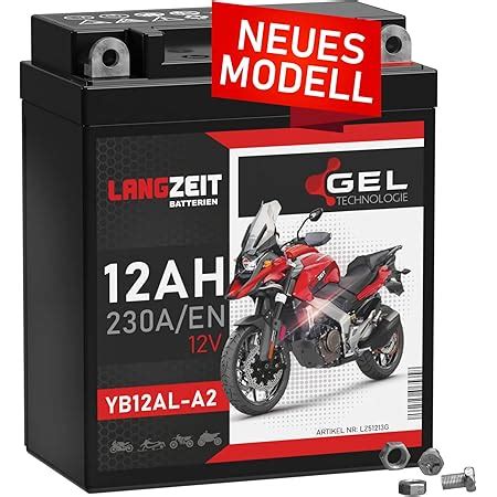 Tecno Gel Motorrad Batterie Yb Al A A V Gel Batterie Ah Din