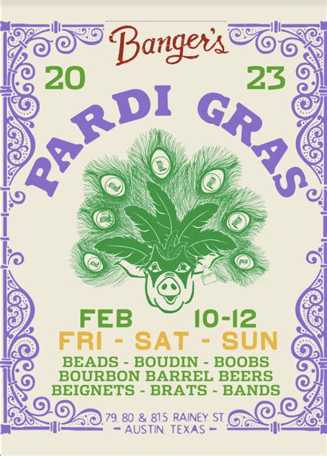 Pardi Gras 2023 in Austin at Banger's Sausage House and Beer