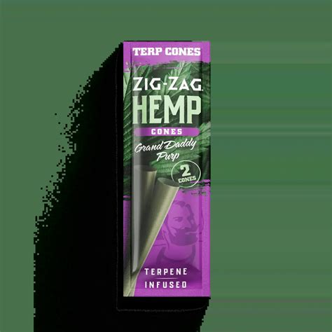 Zig Zag Terpene Infused Hemp Cones Grand Daddy Purp Vaping Elements