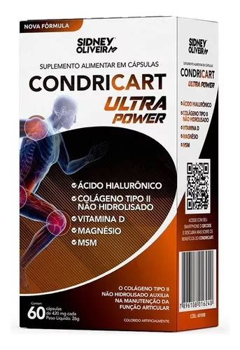 Suplemento en cápsulas Sidney Oliveira CONDRICART ULTRA POWER en caja