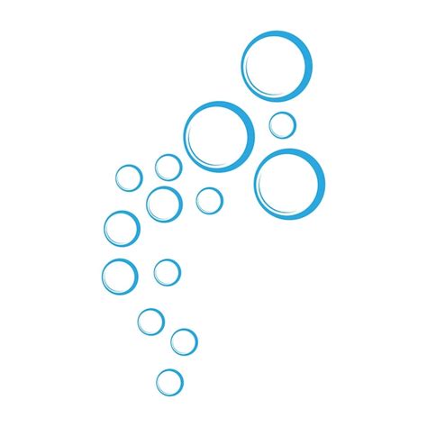 Premium Vector Bubble Water Vector Illustration Design Template