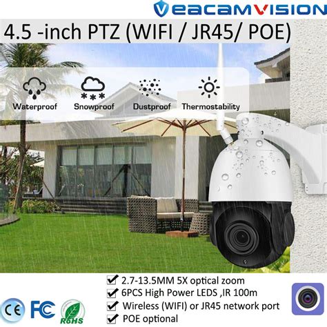 Poe Wireless Outdoor Wifi Ptz Wholesale Small Surveillance Cameras With