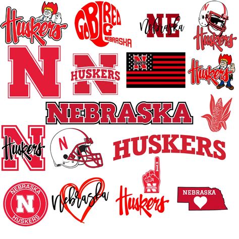 Nebraska Huskers Football Team Svg Nebraska Huskers Svg Png Etsy