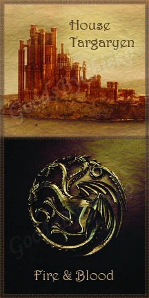 Game Of Thrones Bookmark House Targaryen Etsy Ireland