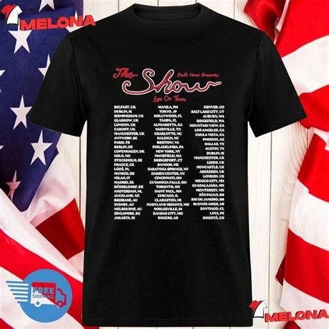 Niall Horan The Show Live On Tour Photo Dates T Shirt Walmart