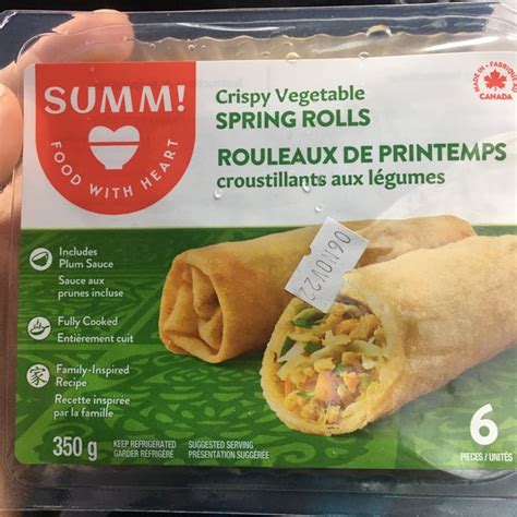 Summ Crispy Vegetable Spring Rolls Review Abillion