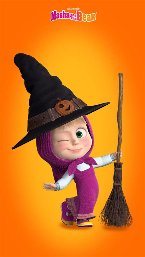 Masha And The Bear Halloween Wallpaper 🎃 Дисней Медведь Картинки