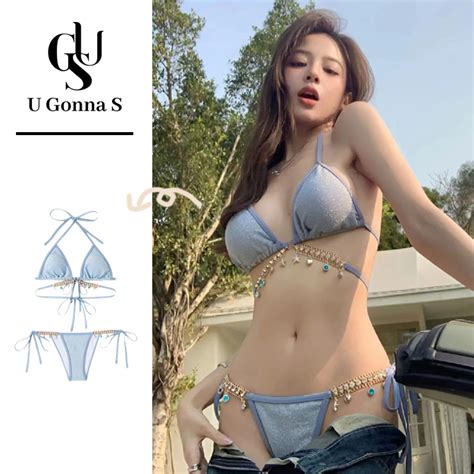 U Gonna S Bikini Swimsuit Woman Bikini Beachwear Sexy Swimwear Sleeveless 2 Piece With Bra Pad