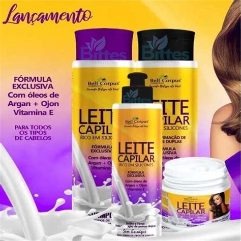 Kit Leite Capilar Bell Corpus Cosm Ticos Rico Em Silicones Atacado