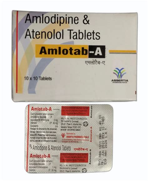 Mg Amlodipine Atenolol Tablets At Rs Box Katra Sher Singh