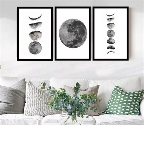 Kit Quadros Decora O Fases Da Lua Astronomia Astrologia No Elo