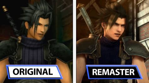 Crisis Core Final Fantasy Vii Original Vs Remaster Graphics