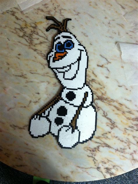 Olaf Frozen Perler Beads By Nicole Cohen Strijkkralen Frozen Olaf