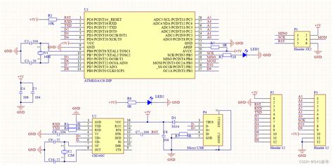 Altium designerArduino UNO原理图 PCB图自制Arduino板 arduino原理图 CSDN博客