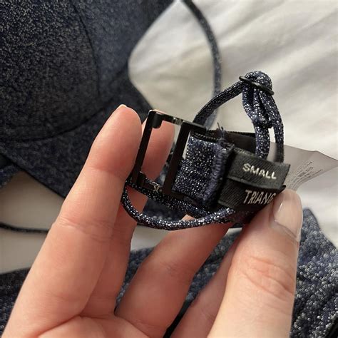Triangl Sparkle Navy Bikini Depop