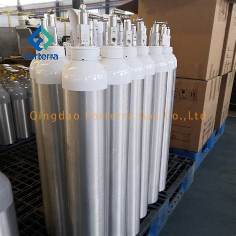 High Quality 6 7L 1800psi Seamless Aluminium Medical Oxygen CO2 Gas