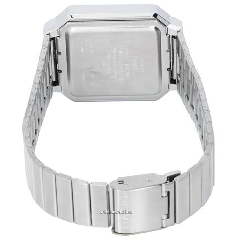 Casio Vintage Digital Stainless Steel Quartz A100WE 7B A100WE 7B Unisex