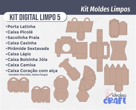 Kit Moldes Limpos Elo Produtos Especiais