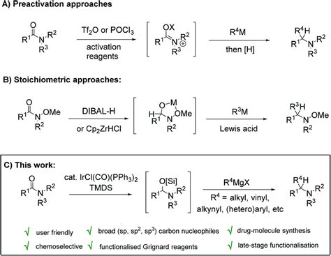 Tertiary Amine Synthesis Via Reductive Coupling Of Amides With Grignard Reagents Chemical