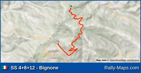 SS 4 8 12 Bignone Stage Map Rallye Sanremo 2023 CIAR Rally