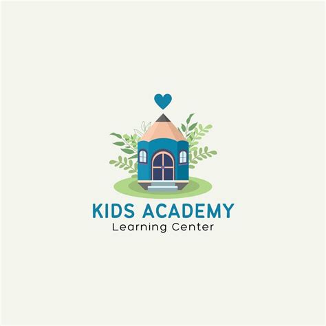 Cute Pencil Themed Childcare Logo Daycare Logo Can Be Customized To