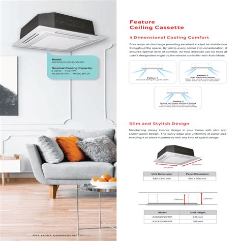 Acson Ceiling Cassette R32 Inverter Sifu Engineering Sdn Bhd