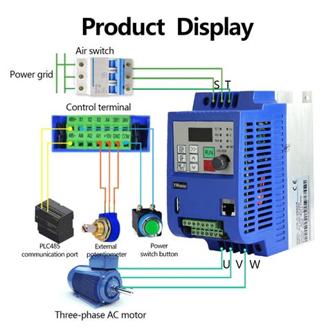 DOACT AC 380V 4KW 3 Phase VFD NF9100 3T 00400G Vector Frequency