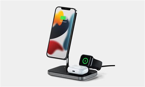 Satechi 3 In 1 Magnetic Wireless Charging Stand Cool Material