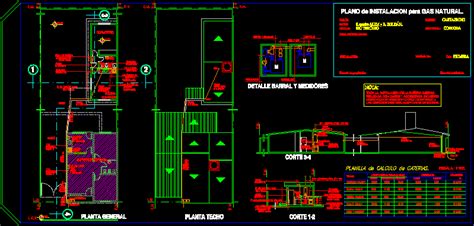 Plane Of Gas Installation Dwg Block For Autocad • Designs Cad