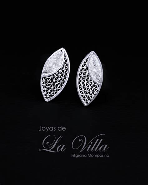 Aretes Tipo Topo Valos Zigzag Y Filigrana Filigrana Momposina Plata