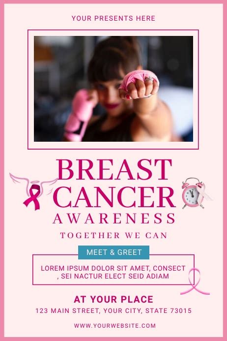 Breast Cancer Awareness Poster Template Postermywall